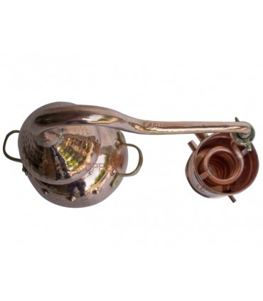 Alambique em Cobre - Uniões Revitadas 35 Litros