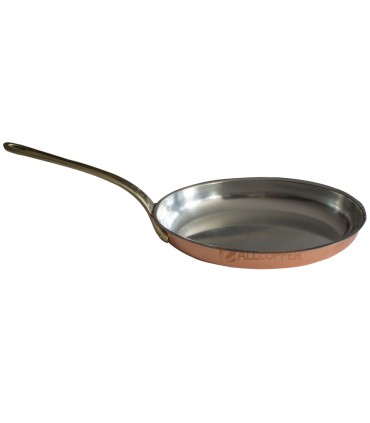 Frigideira Oval em Cobre  grande