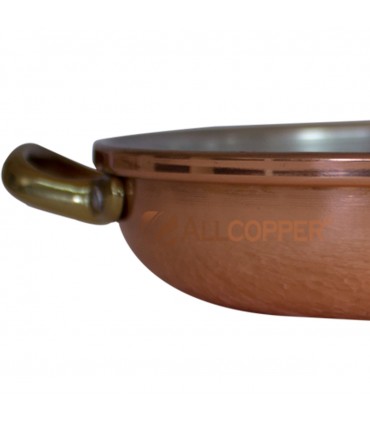 Frigideira em Cobre, com asas  Ø 14 cm