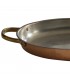 Frying pan with wings, oval-shaped Copper medium