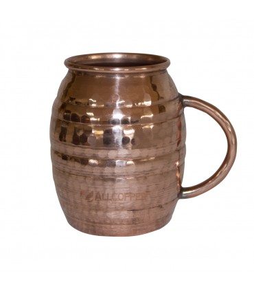 Caneca em Cobre, feita à mão.
